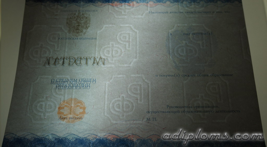 Аттестат 11 классов 2014-2026 Фото